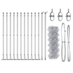 Fence Post Silver 25 x 0.4 m (40 x 40 mm mesh) Steel