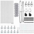 Fence Post Silver 25 x 0.6 m (40 x 40 mm mesh) Steel