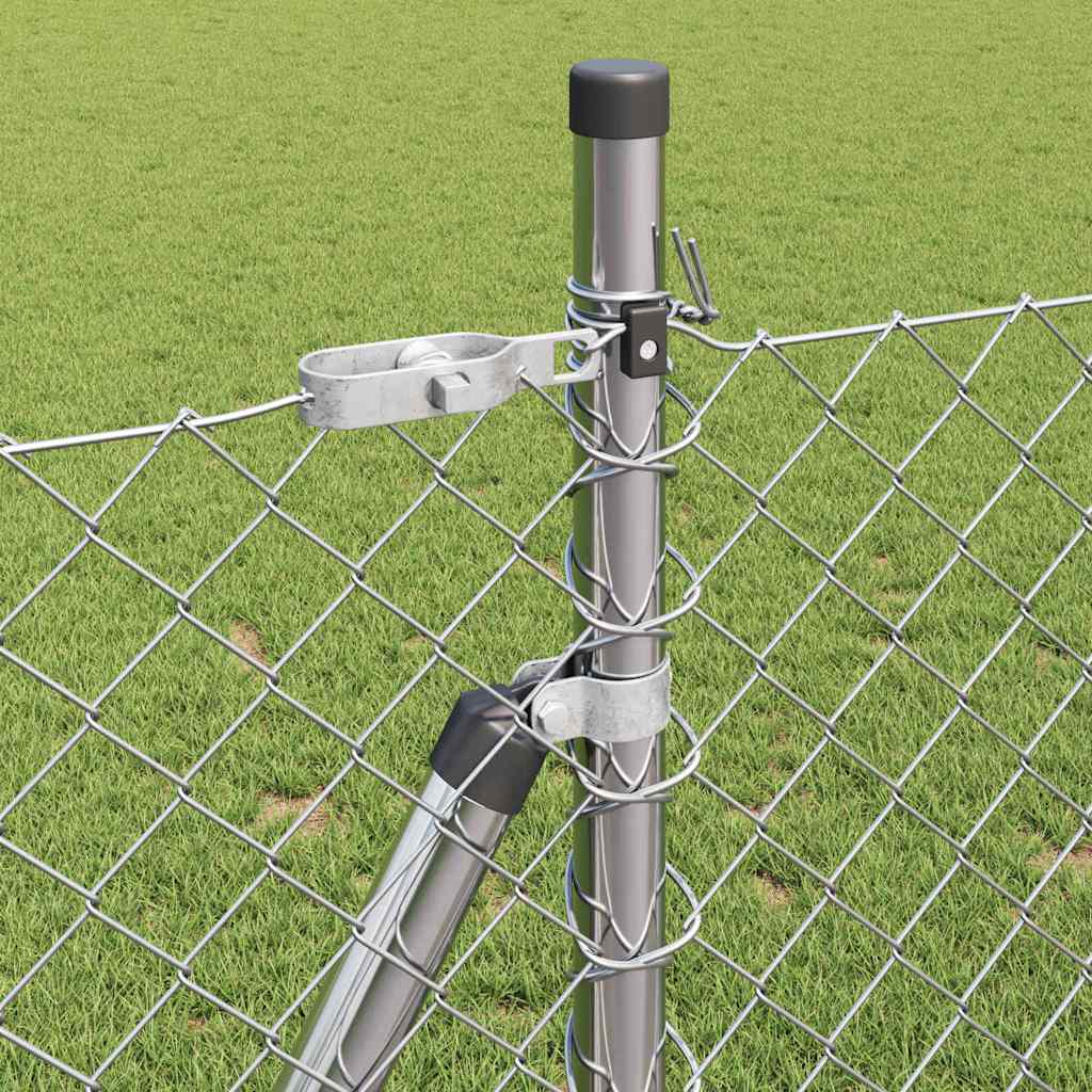 Fence Post Silver 25 x 1 m (60 x 60 mm mesh) Steel