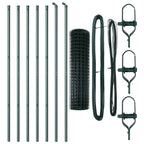 Fence with Post Green 1.4 x 10 m Steel and PVC