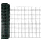 Fence with Post Green 1.4 x 10 m Steel and PVC