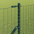 Fence with Post Green 1.6 x 10 m Steel and PVC
