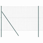 Fence with Post Green 1.6 x 10 m Steel and PVC