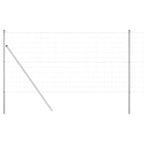 Fence with Post Silver 1.4 x 10 m Steel and PVC