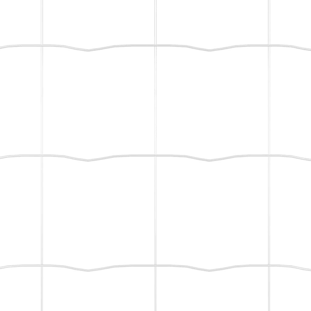 Fence with Post Silver 1 x 10 m Steel and PVC