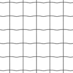 Fence with Post Grey 0.6 x 50 m Steel and PVC