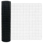 Fence with Post Grey 1.2 x 10 m Steel and PVC