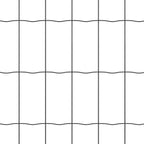 Fence with Post Grey 1.2 x 10 m Steel and PVC