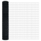 Fence with Posts Grey 1.4 x 10 m Steel