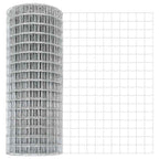 Fence with Post Silver 1.4 x 10 m Steel