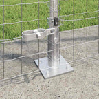 Fence with Posts Silver 1.6 x 10 m Steel