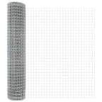 Fence with Posts Silver 1.6 x 10 m Steel