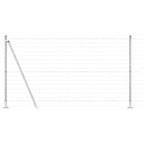 Fence with Post Silver 1.2 x 10 m Steel