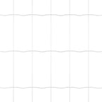 Fence with Post Silver 0.6 x 10 m Steel