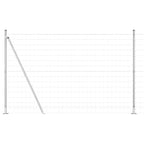 Fence with Posts Silver 1.6 x 10 m Steel