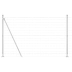 Fence with Post Silver 1.6 x 10 m Steel