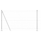 Fence with Post Silver 1.2 x 25 m Steel