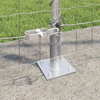 Fence with Post Silver 1.2 x 10 m Steel