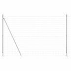 Fence with Post Silver 1.5 x 10 m Steel