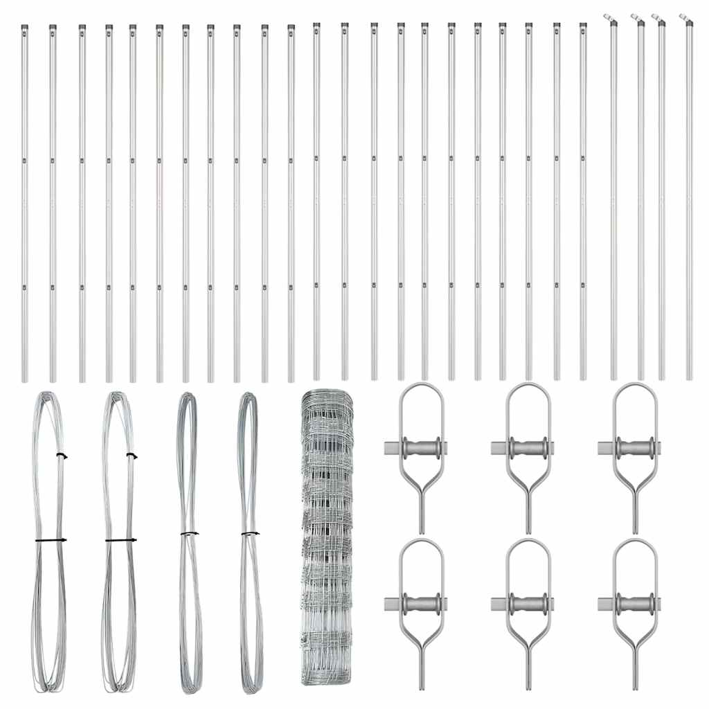 Fence Post Galvanized 50 x 1 m Steel