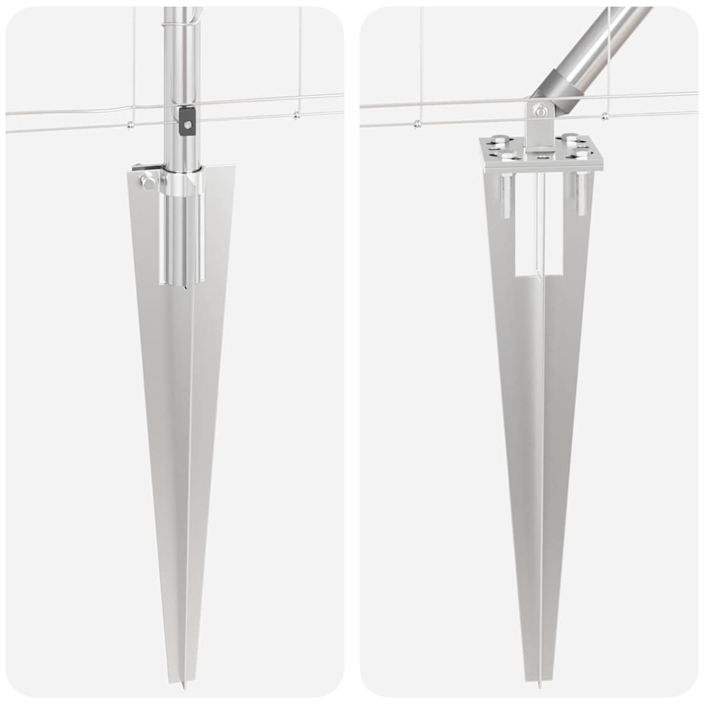 Fence Post Galvanized 25 x 0.8 m Steel