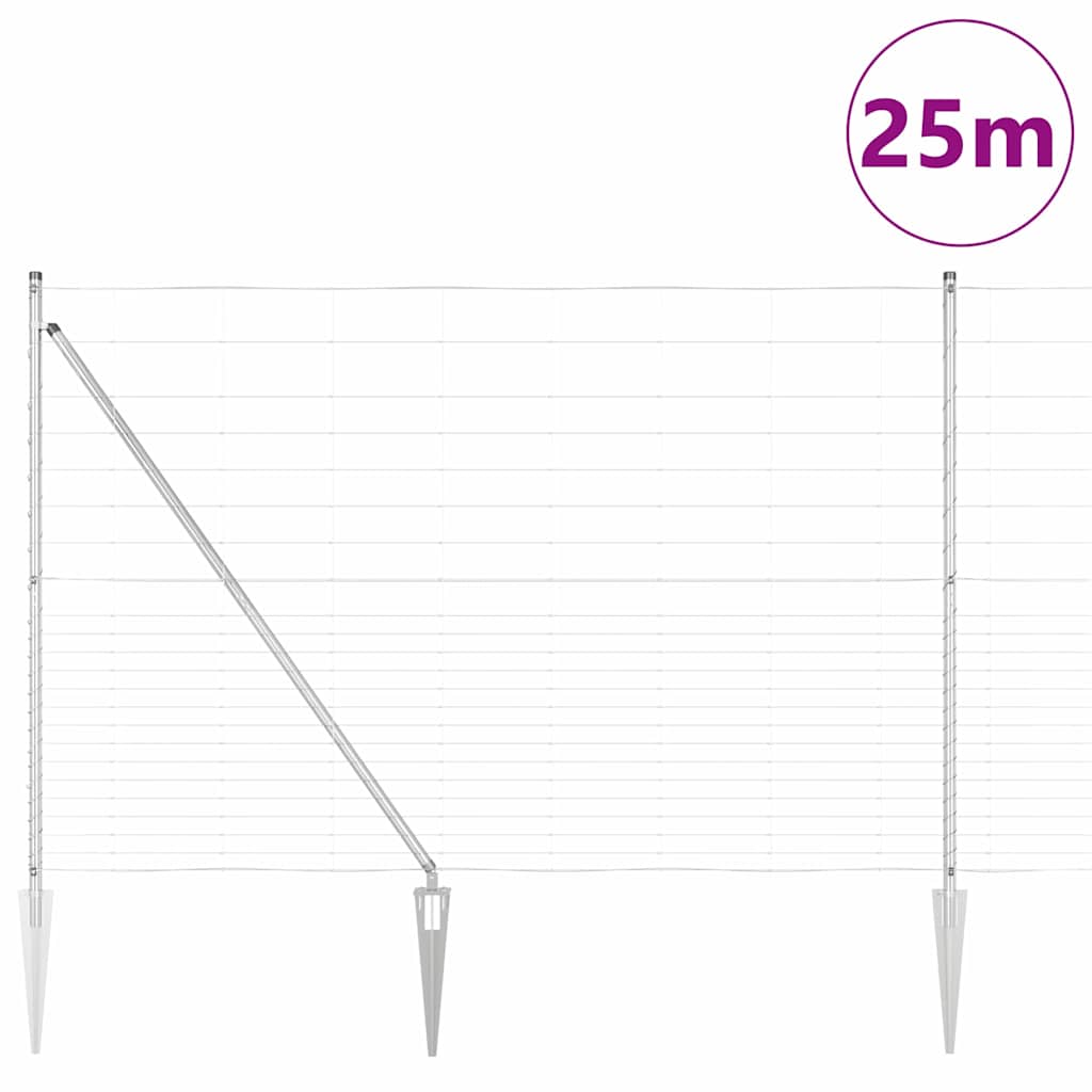 Fence Post Galvanized 25 x 1.6 m Steel