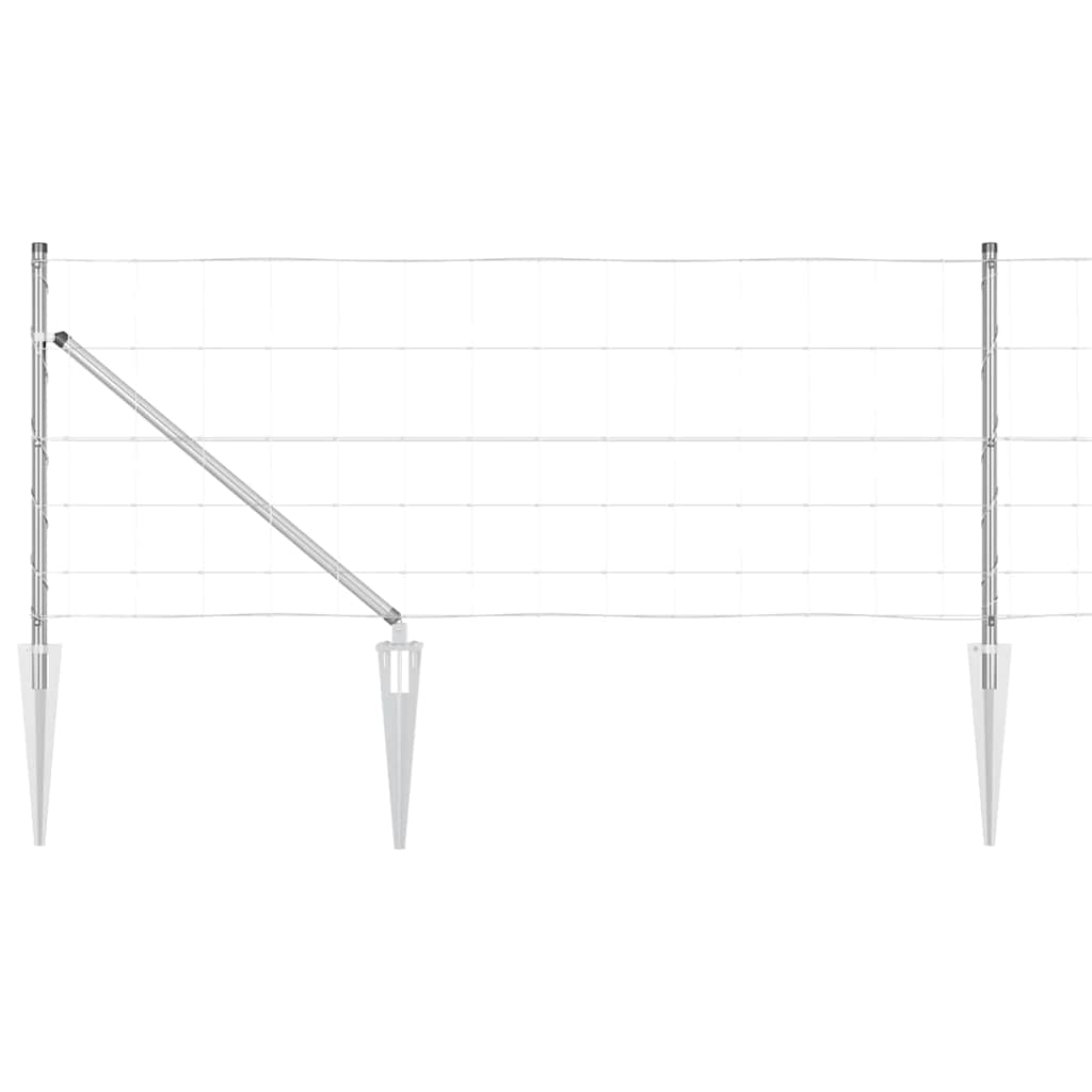 Fence Post Galvanized 50 x 0.8 m Steel