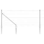 Fence Post Galvanized 50 x 0.8 m Steel