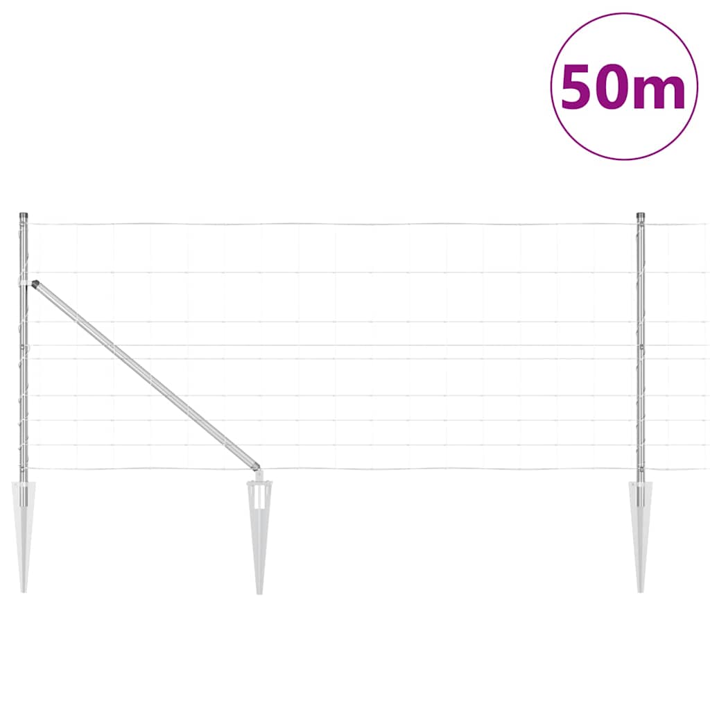 Fence Post Galvanized 50 x 1 m Steel