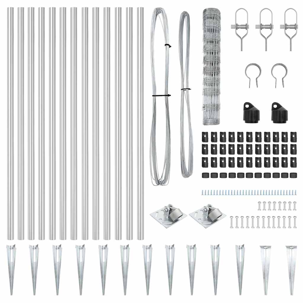 Fence Post Galvanized 50 x 1 m Steel