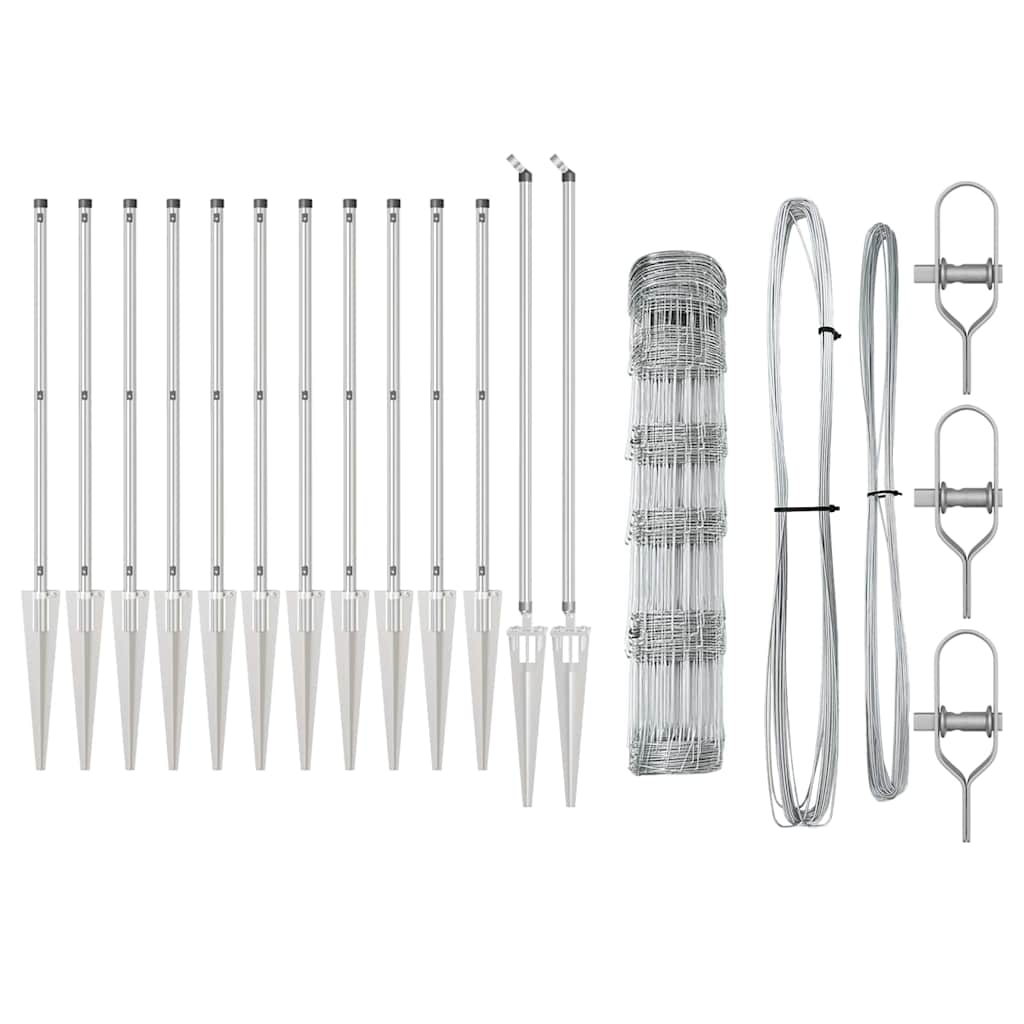 Fence Post Galvanized 100 x 0.8 m Steel