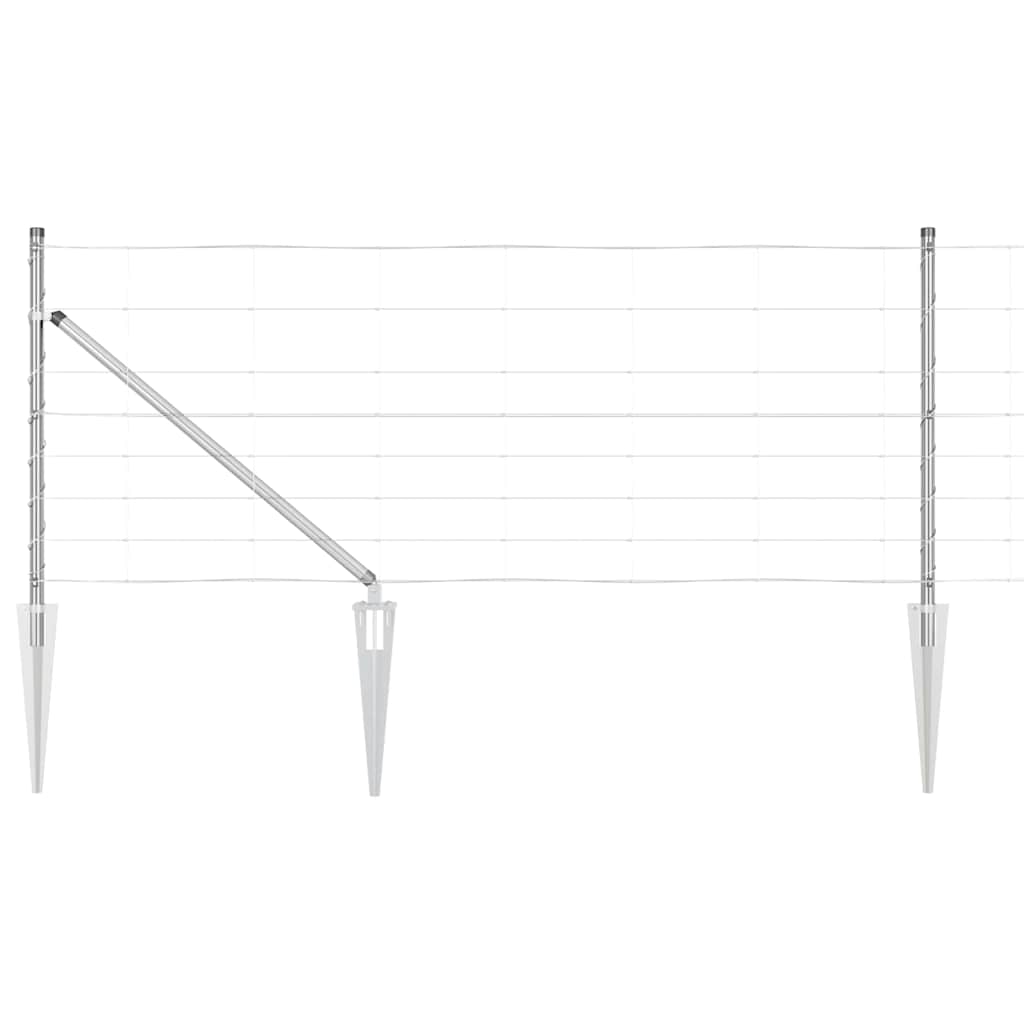 Fence Post Galvanized 100 x 0.8 m Steel