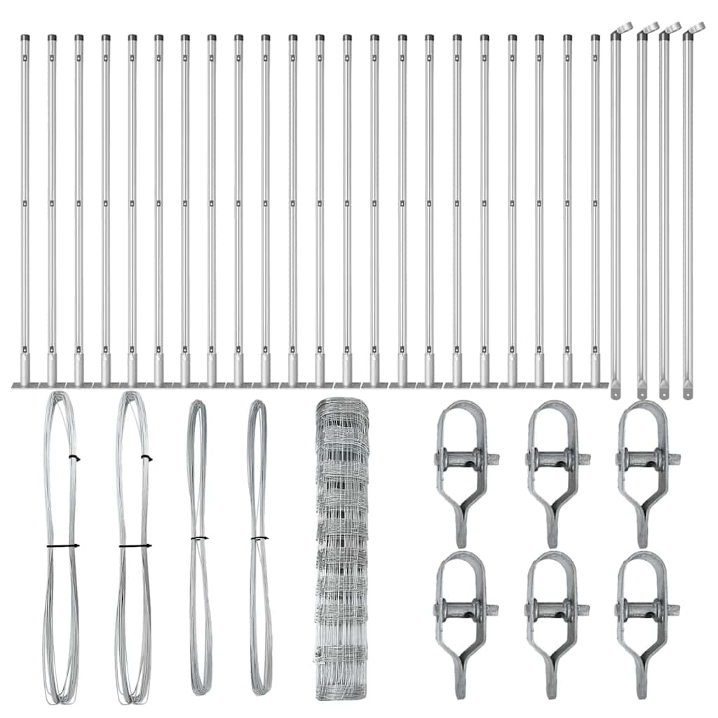 Fence Post Galvanized 50 x 1 m Steel