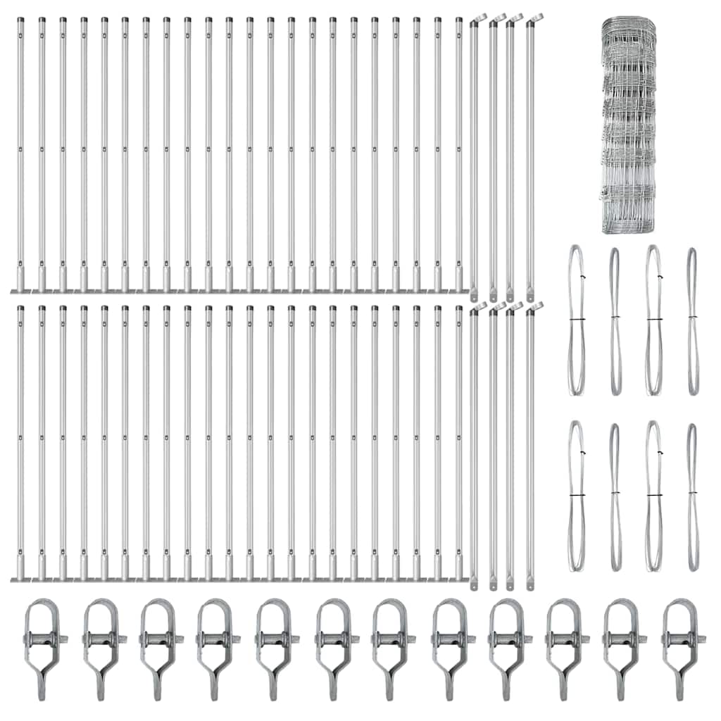 Fence Post Galvanized 100 x 0.8 m Steel