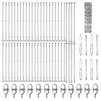 Fence Post Galvanized 100 x 0.8 m Steel