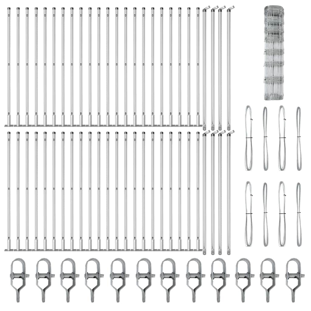 Fence Post Galvanized 100 x 1 m Steel