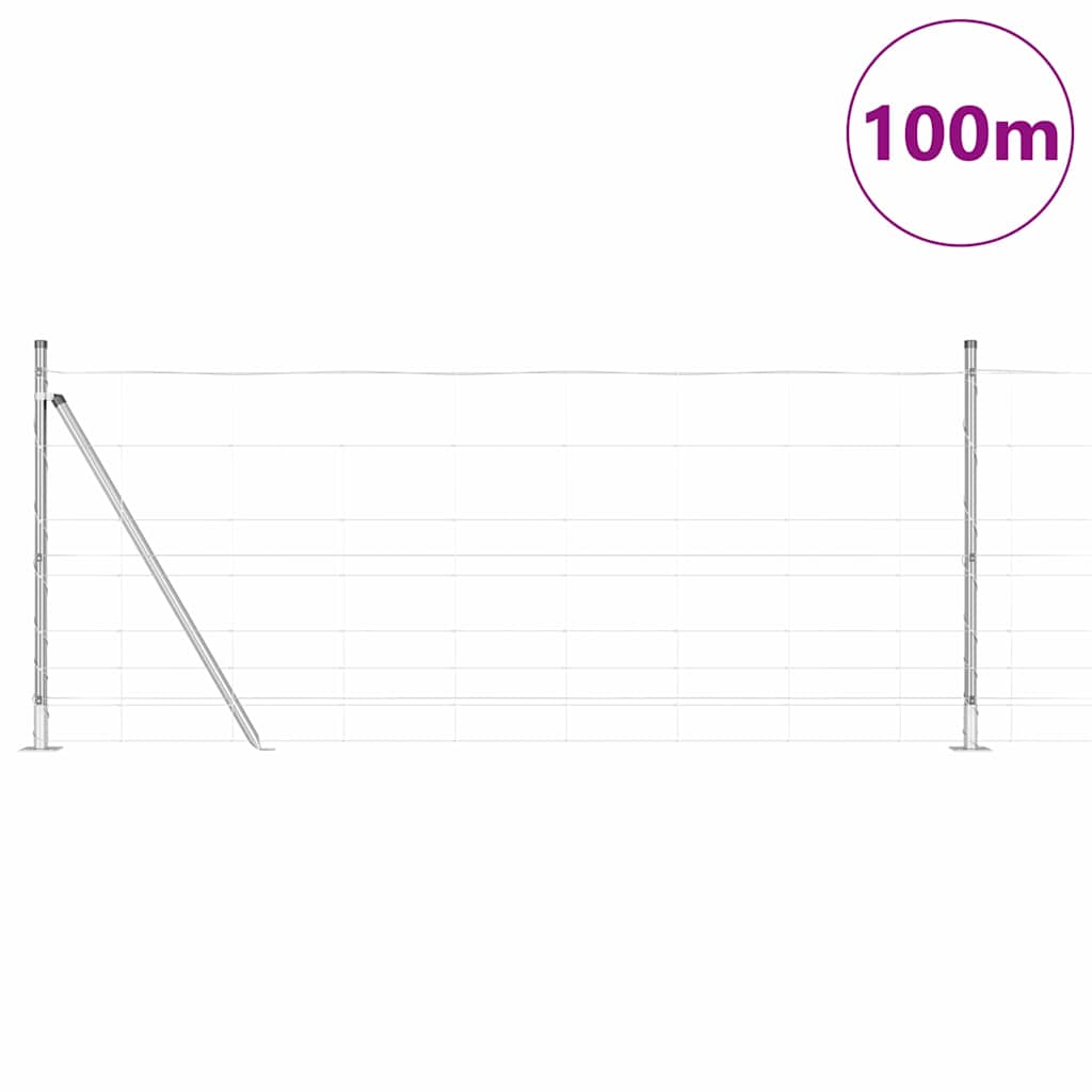 Fence Post Galvanized 100 x 1 m Steel