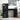 Desk with Shelf Black oak 113 x 54 x 120 cm Engineered wood