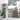 Desk with Shelf Concrete grey 113 x 54 x 120 cm Engineered wood