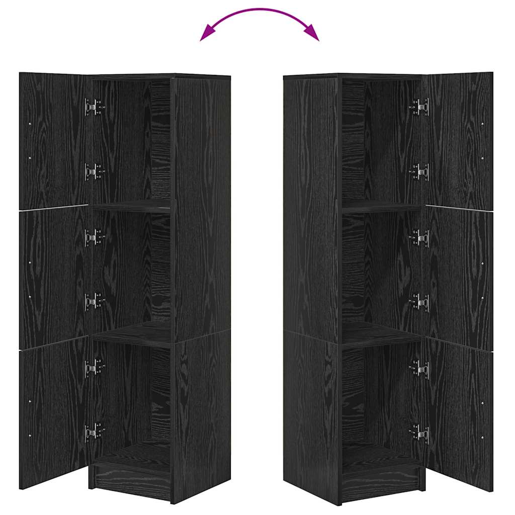 Highboard Black Oak 31.5 x 32 x 122.5 cm