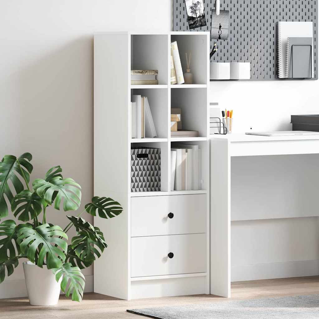 Highboard with Drawer White 45.5 x 34 x 127 cm