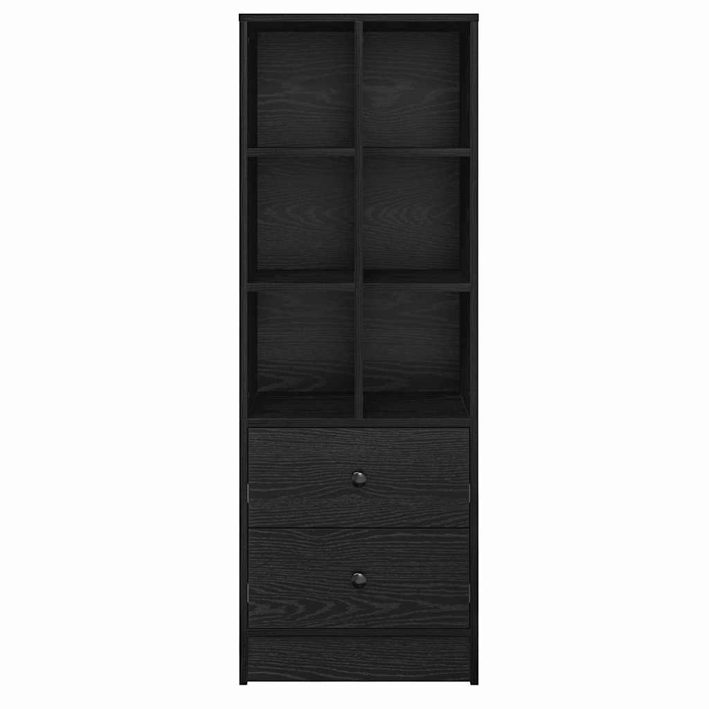 Highboard with Drawer Black Oak 45.5 x 34 x 127 cm