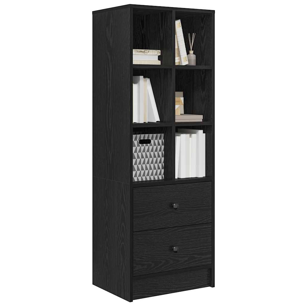 Highboard with Drawer Black Oak 45.5 x 34 x 127 cm
