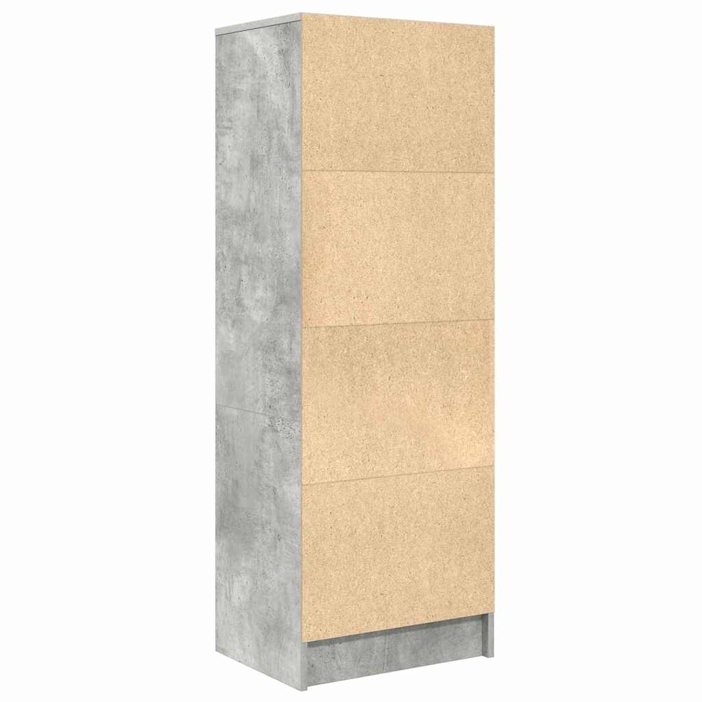 Highboard with Drawer Concrete Grey 45.5 x 34 x 127 cm