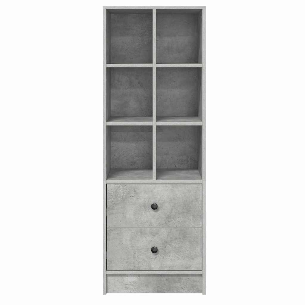Highboard with Drawer Concrete Grey 45.5 x 34 x 127 cm