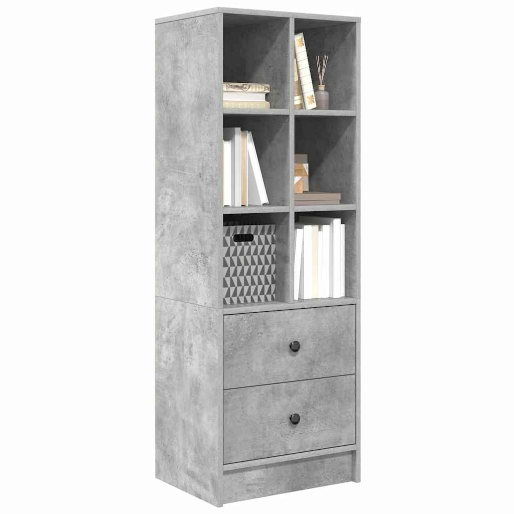 Highboard with Drawer Concrete Grey 45.5 x 34 x 127 cm