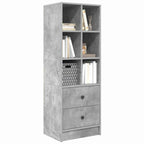 Highboard with Drawer Concrete Grey 45.5 x 34 x 127 cm