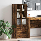 Highboard with Drawer Smoked Oak 45.5 x 34 x 127 cm