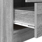 Highboard with Drawer Grey Sonoma 45.5 x 34 x 127 cm