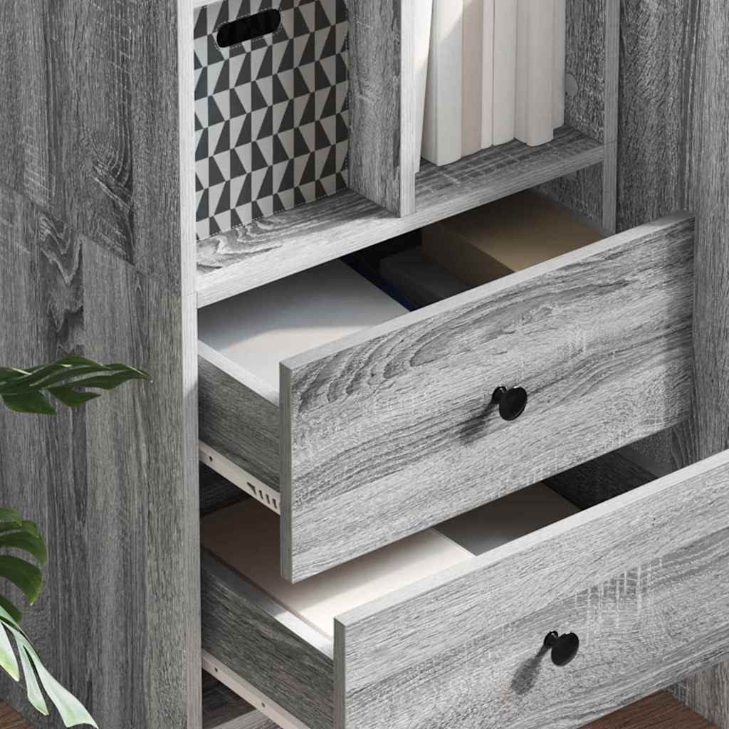 Highboard with Drawer Grey Sonoma 45.5 x 34 x 127 cm